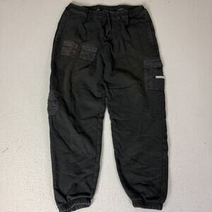 Primitive Black Fleece Cargo Jogger Pants Men's XL Elastic Waist Skate